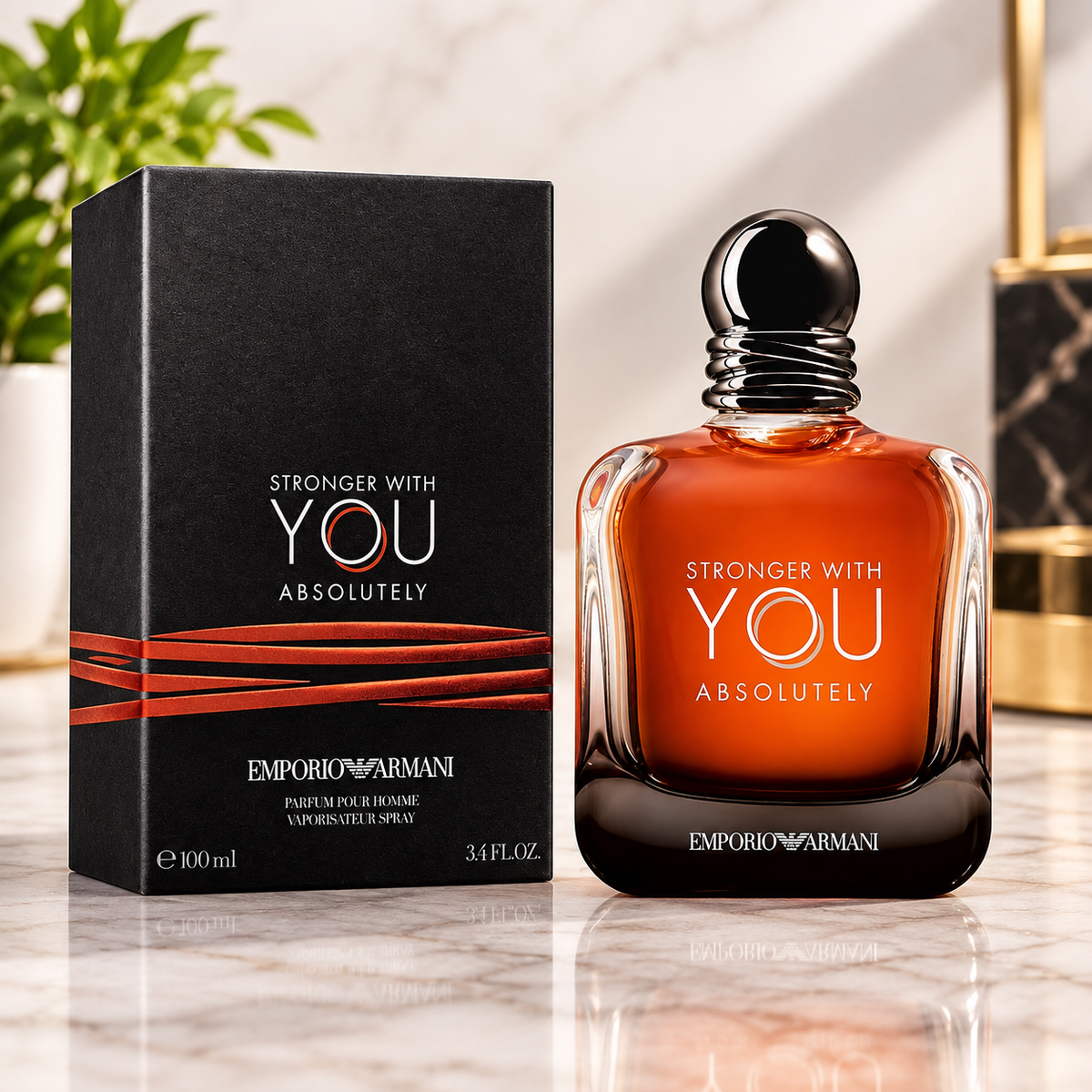 Armani Stronger with You Absolutely 3.4 oz Men Eau de Parfum