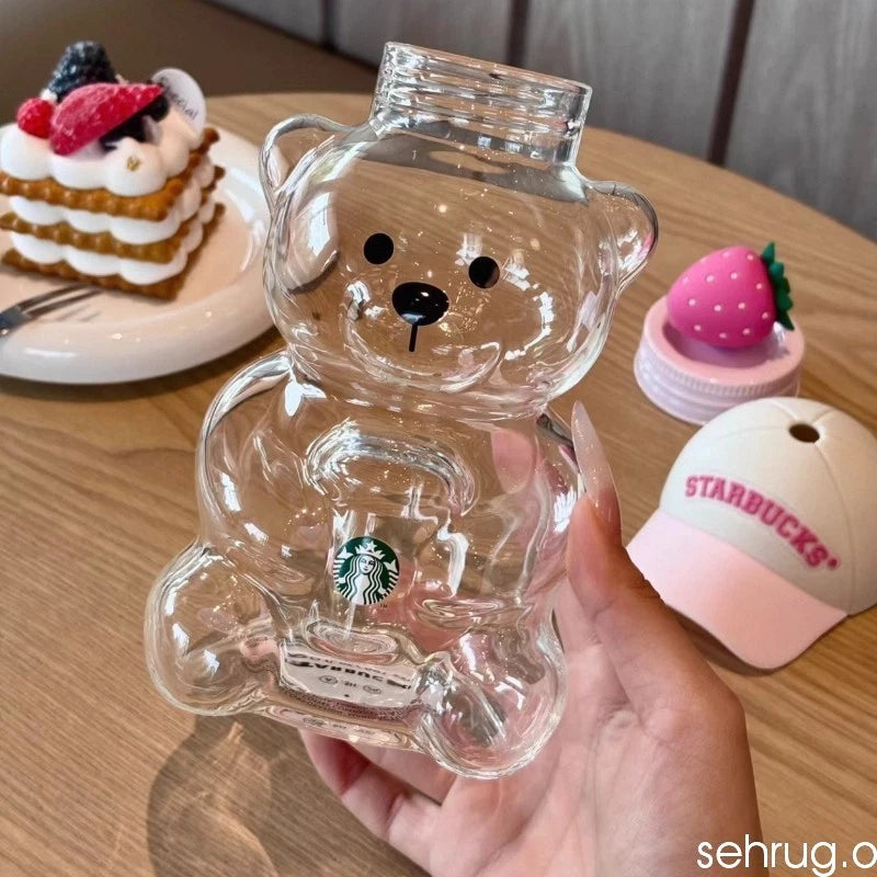 Starbucks Bearista Bear Cup Tumblers Strawberry Topper Baseball cap