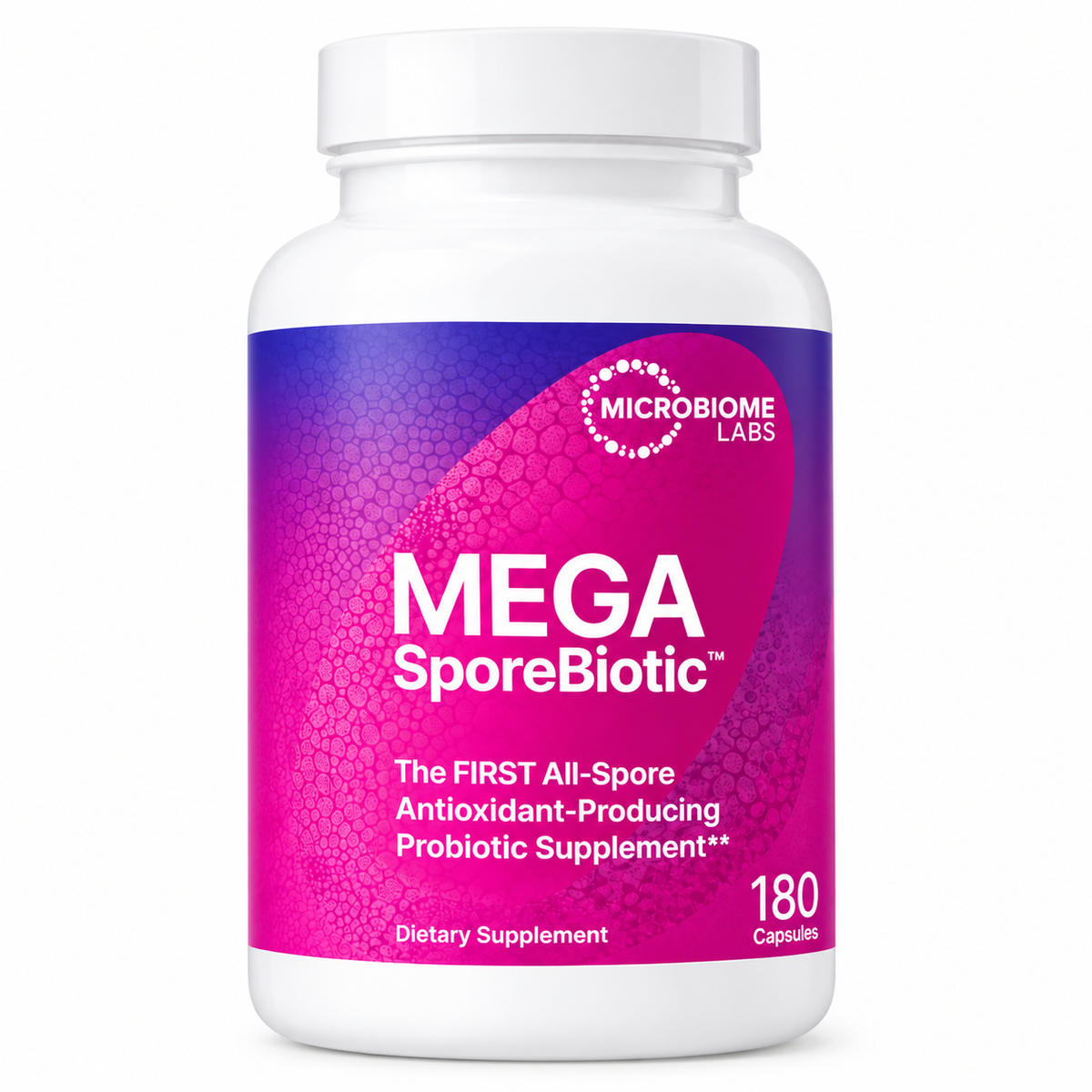 Mega Sporebiotic 180 Capsules Microbiome, Gut Health Probiotic Men And Women