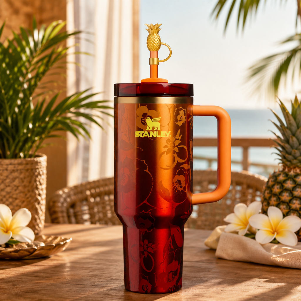 The Stanley 1913 x KAROL G 40 oz Quencher H2.O FlowState Tumbler