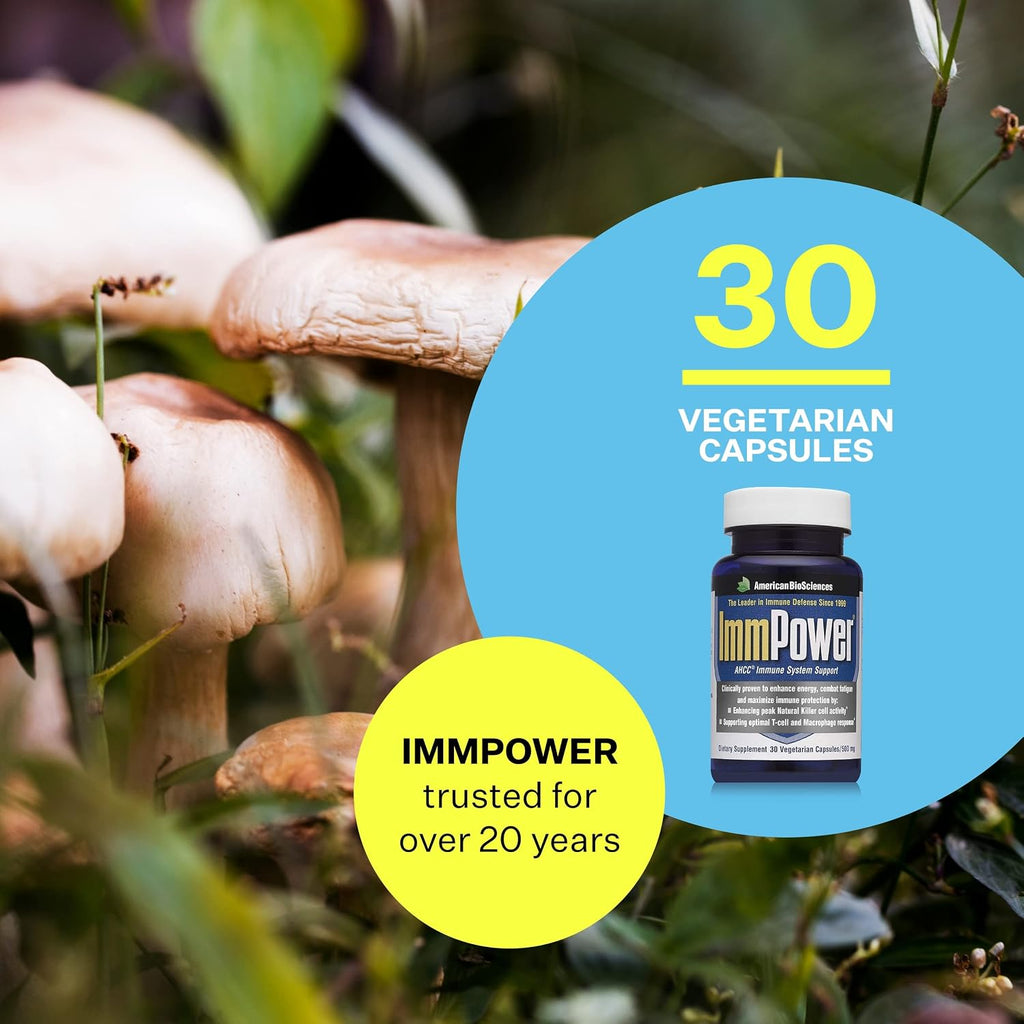 American BioSciences ImmPower AHCC Supplement, Vegetarian Capsules