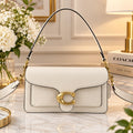 COACH CH857 Tabby 26 Shoulder White Leather Crossbody