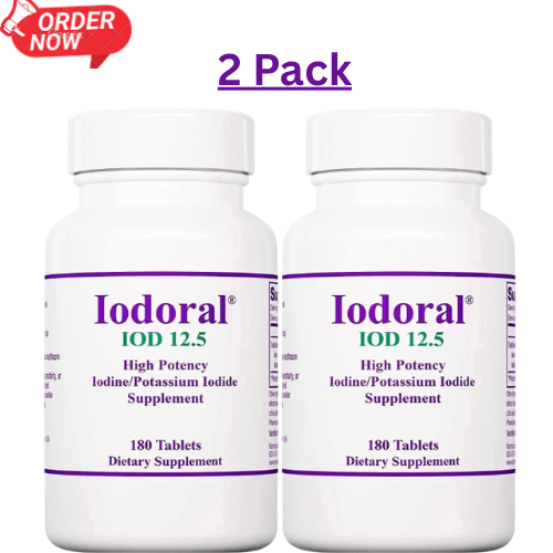 Optimox, Iodoral, 12.5 mg, 180 Tablets