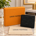 Louis Vuitton Black Monogram Embossed Bifold Men's Wallet