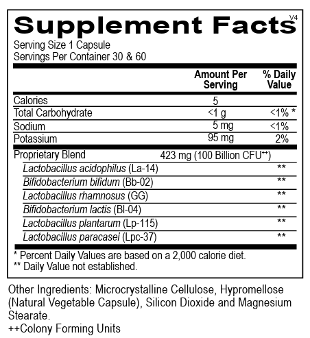 Ortho Molecular - Ortho Biotic 100 - 60 Capsules