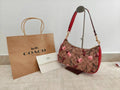 Model CY694 Teri Shoulder In Signature Canvas With Cherry Print CY694