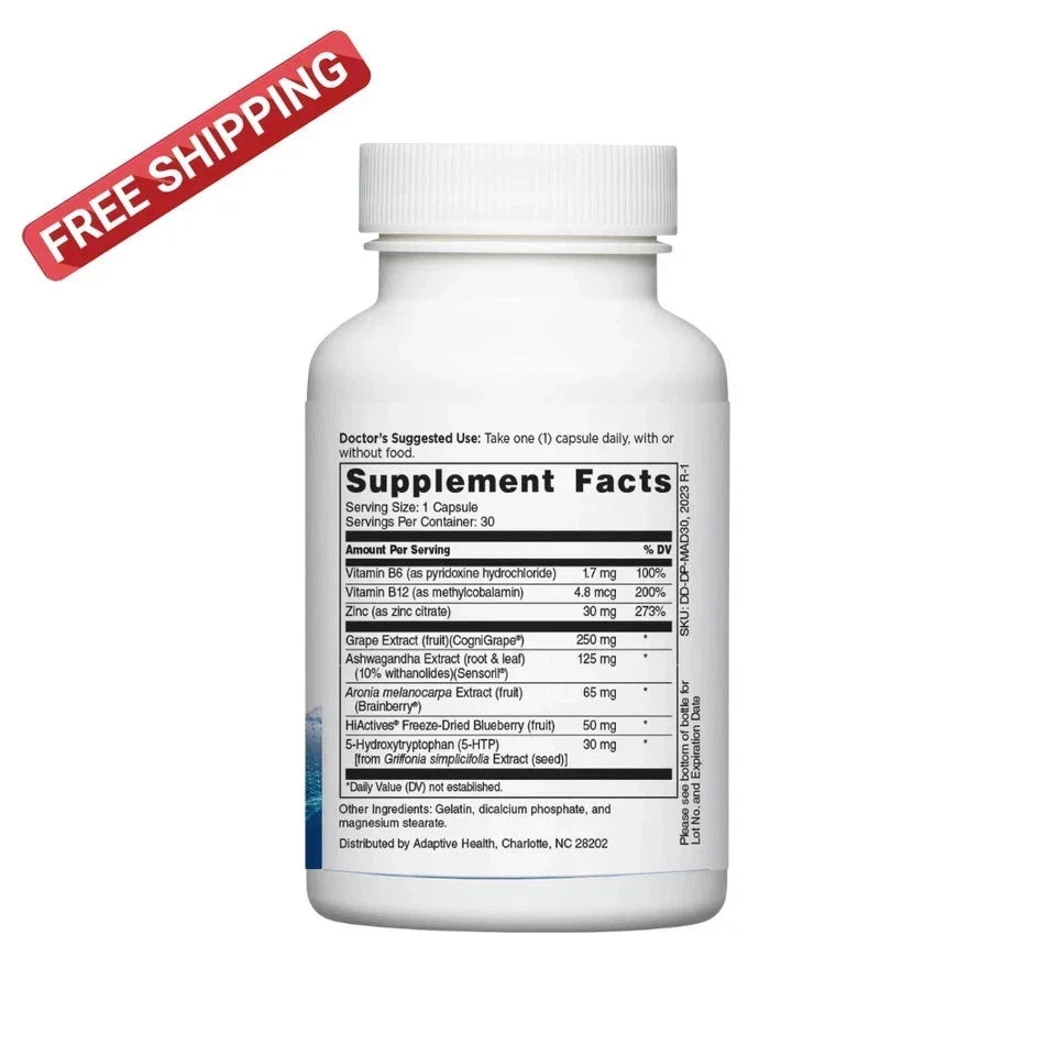 Mindful Advantage Brain Memory Focus Supplement - 30 Caps