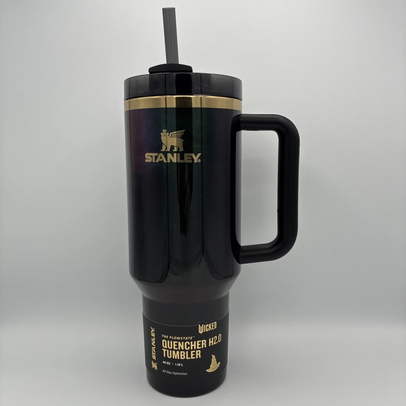 Stanley x Wicked 40oz FlowState Quencher Tumbler Elphaba For Good