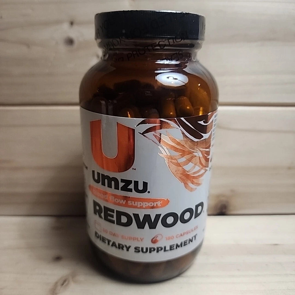 Umzu Redwood Blood Flow Support Garlic, Nitric Oxide Booster Horse Chestnut Exp