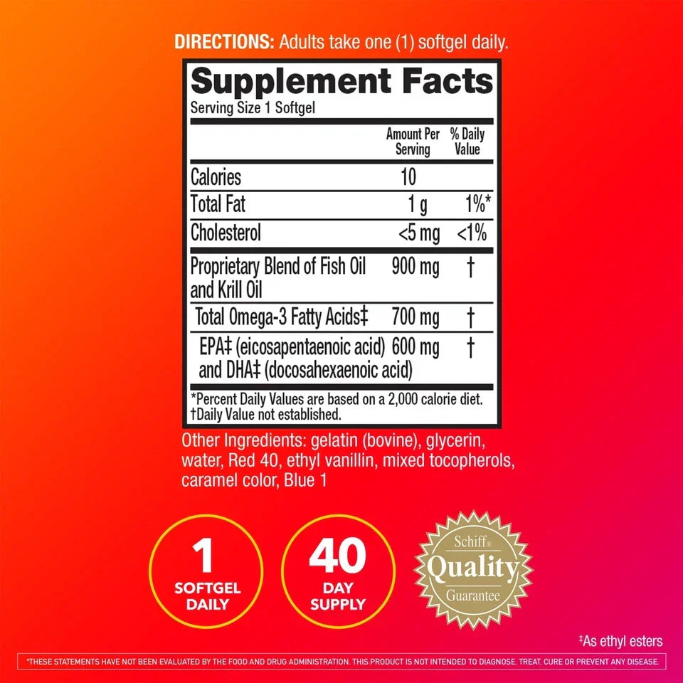 MegaRed Advanced 4-in-1 Omega-3 500mg 80 Softgels