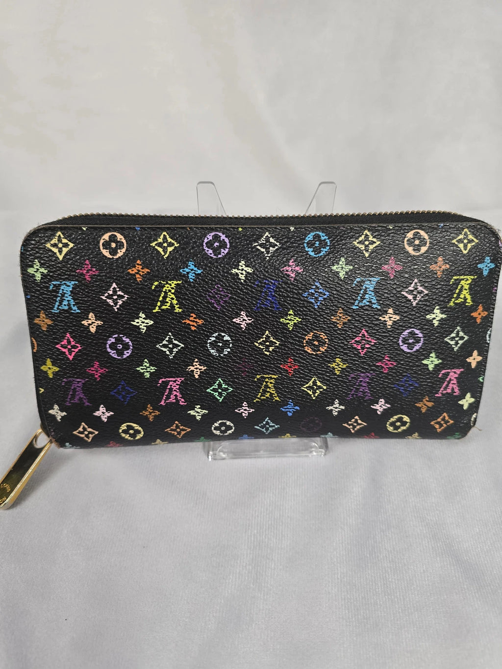 Louis Vuitton Murakami Black Zippy Wallet