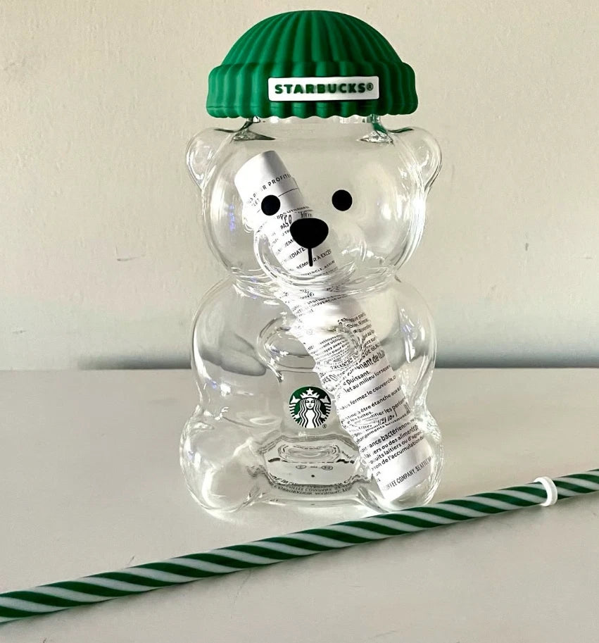 Starbucks Bearista Bear Glass Cold Cup Holiday Limited Edition 2026 Gift