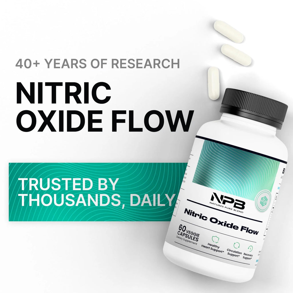 Nature's Pure Blend Nitric Oxide Supplement L-arginine and L-citrulline Vitamin Capsule