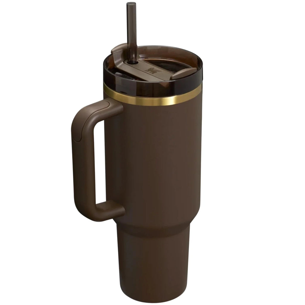 Stanley Quencher 40 oz Chocolate Gold Tumbler