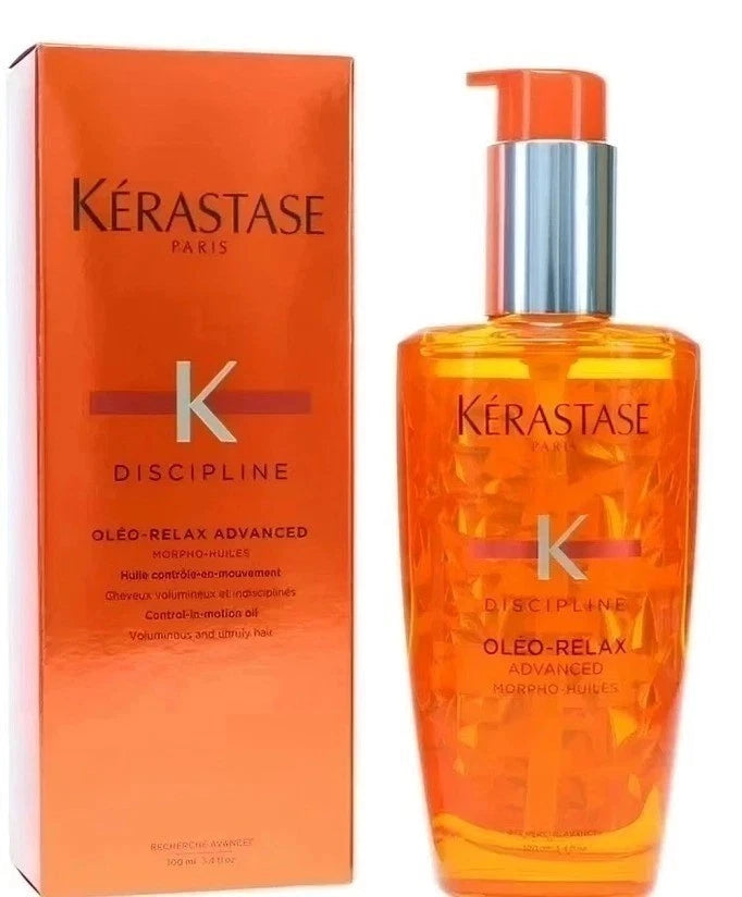 2x Kerastase Discipline Oleo Relax Advanced Hair Smoothing Oil 3.4oz /100ml New