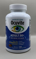 Bausch + Lomb Eye Vitamin C, E 90 Mini Soft Gels Adult 50+ Zinc, Omega 3 Lutein