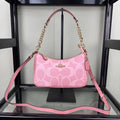 Coach Teri Shoulder Signature Canvas CAL51 Powder Pink outlet NEW