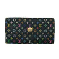 LOUIS VUITTON Portefeuille Sarah Long Wallet M93533 Black Monogram Multicolore