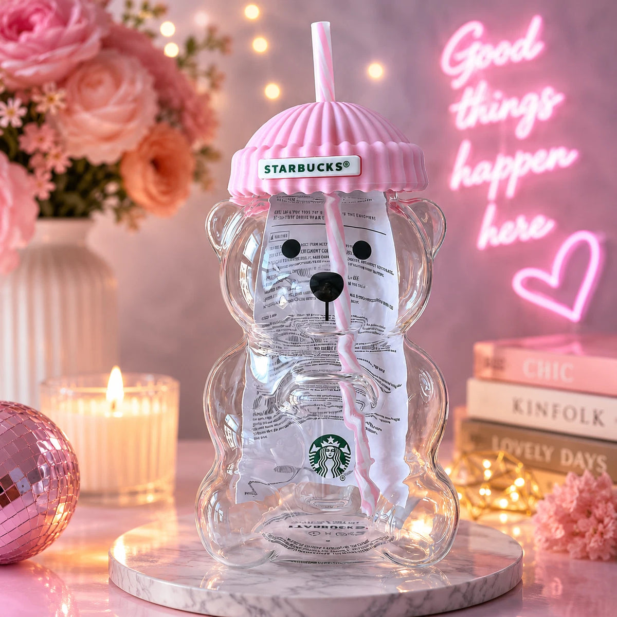 2026 New Starbucks Bearista Pink Bear