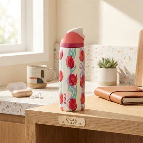 Owala FreeSip 32oz Tulip Bouquet Water Bottle