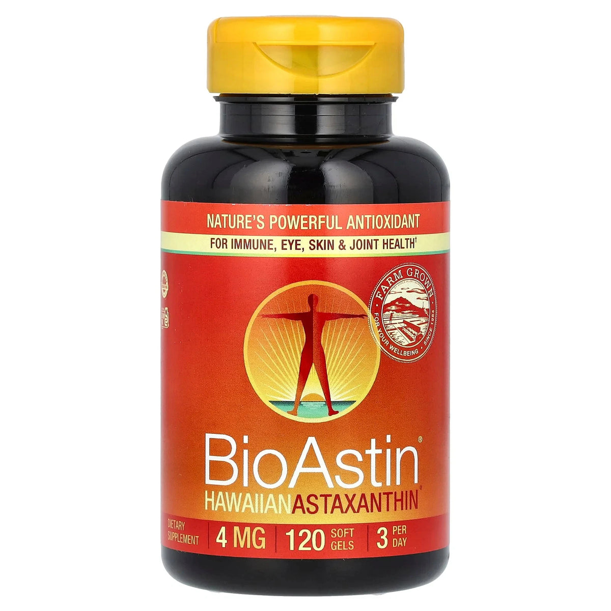 BioAstin Hawaiian Astaxanthin, 4 mg, 120 Soft Gels