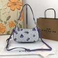 COACH CR292 Teri 2way Shoulder Signature Canvas Blueberry Print Outlet