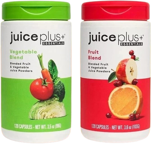 Juice Plus+ - 1 Each Blended Fruit & Veg Juice Powders 120 ea/240 Caps