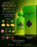 Jo Milano Game of Spades Bonus Parfum Spray Unisex 3.4 fl oz Regular Size