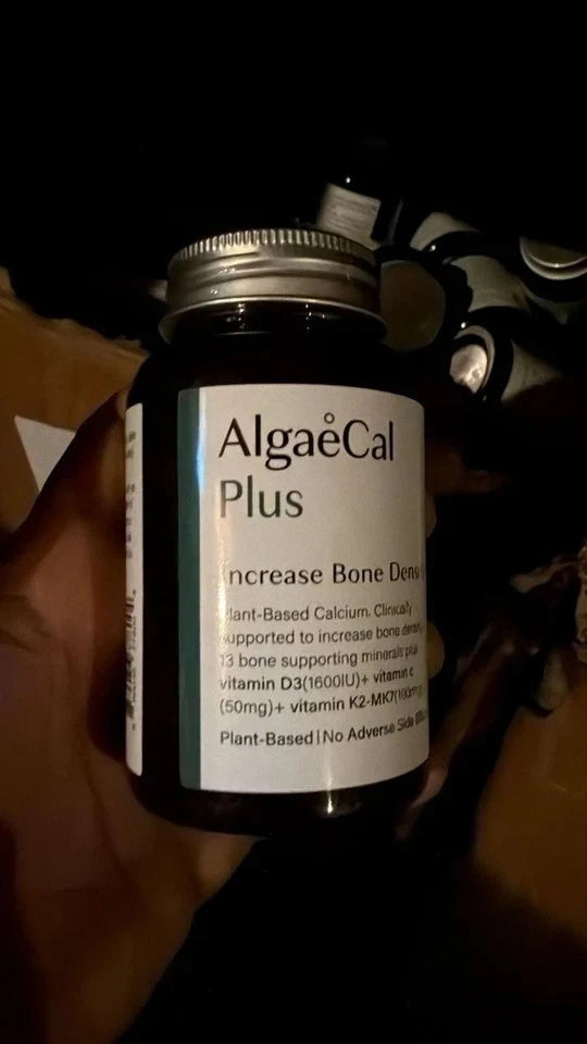 AlgaeCal Plus 120 Veggie Capsules Plant-Based Calcium Supplement FreeShiping