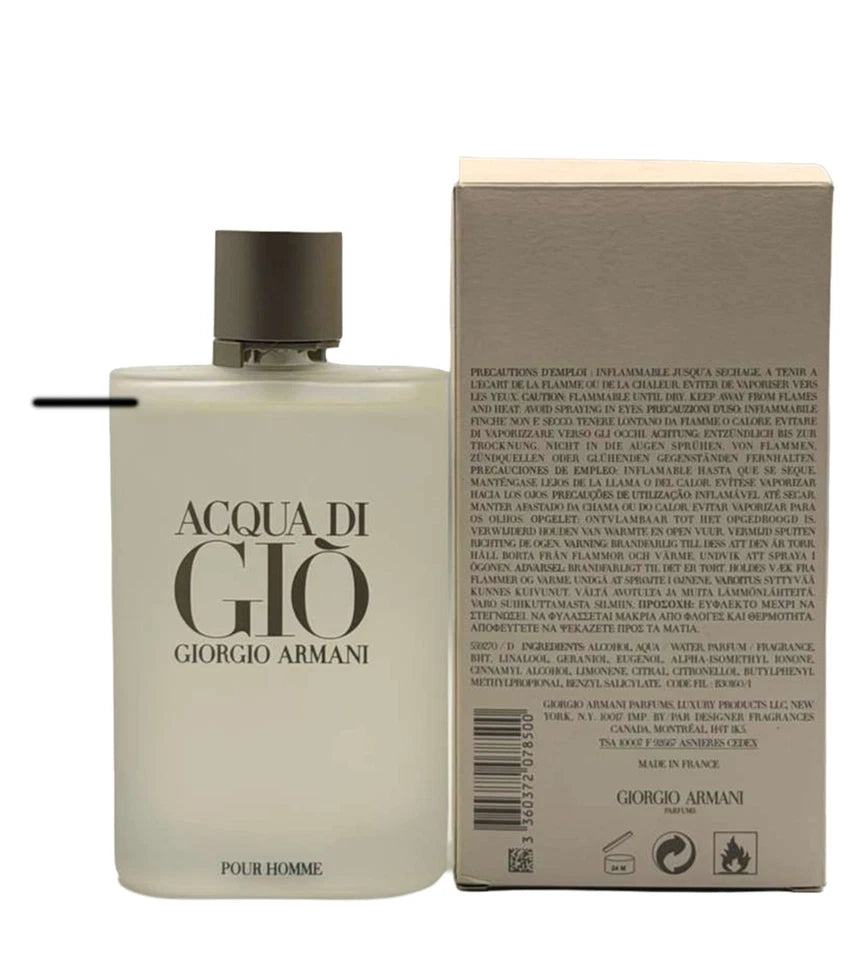 Acqua Di Gio by Giorgio Armani Cologne for Men 6.7 oz / 200 ml EDT Spray