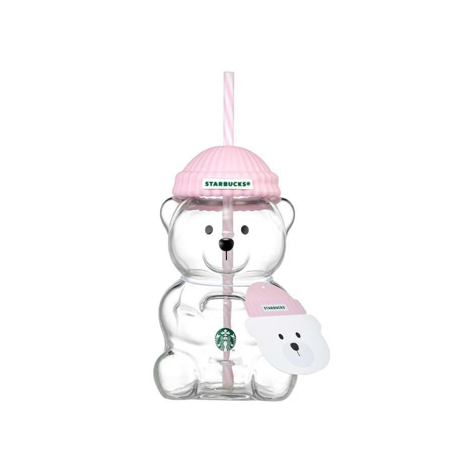 Starbucks Korea 2026 BabyPink Bearista Glass Cold Cup 591ml