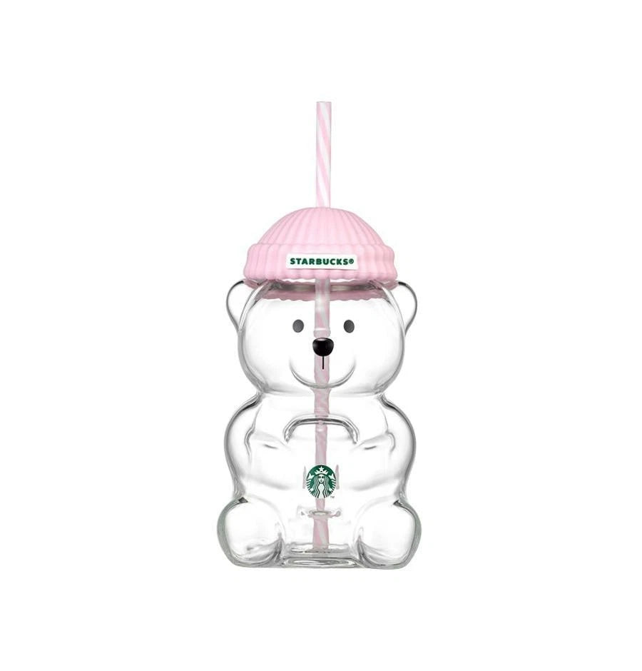 Starbucks Korea 2026 BabyPink Bearista Glass Cold Cup 591ml