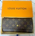 Louis Vuitton Portefeuille Sarah Monogram Long Wallet Brown Wallet