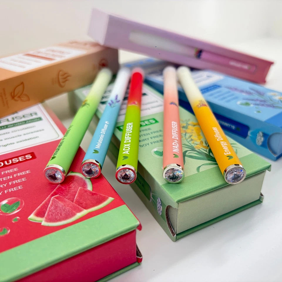 Rixe Herbal Aromatherapy Diffuser pen | Energy, Lung Cleanse, Calm, Natural Oils