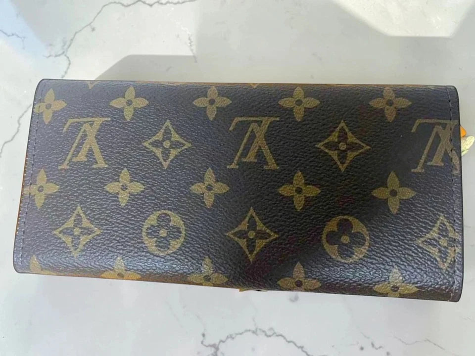 Louis Vuitton Portefeuille Sarah Monogram Long Wallet Brown Wallet